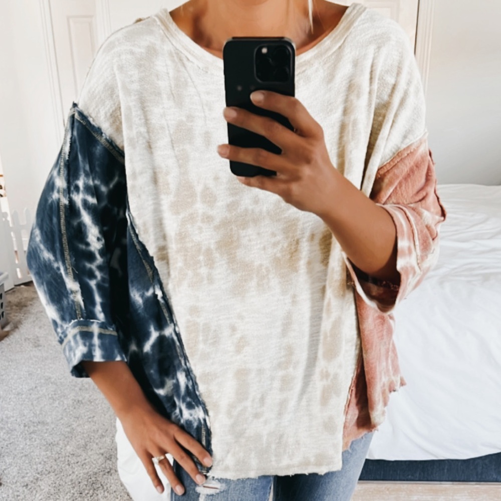 Free People We the Free Chasing the Sun Tye Dye Top